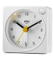 Braun BC02XW Classic Travel Analogue Alarm Clock with Snooze and Light - White