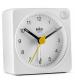 Braun BC02XW Classic Travel Analogue Alarm Clock with Snooze and Light - White