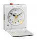 Braun BC05W Vitange Travel Analogue Alarm Clock with Snooze and Light - White