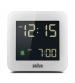 Braun BC09W Digital Alarm Clock with Snooze - White