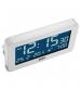 Braun BC10W Digital Alarm Clock with Date, Month and Temperature - White