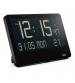 Braun BC14B Digital Wall Clock with Indoor Temperature, Large Reverse LCD Display - Black