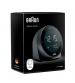 Braun BC24B Digital Alarm Clock with Rotating Bezel for Quick Time Setting - Black