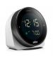 Braun BC24W Digital Alarm Clock with Rotating Bezel for Quick Time Setting - White