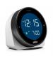 Braun BC24W Digital Alarm Clock with Rotating Bezel for Quick Time Setting - White