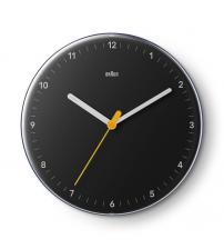 Braun BC26B Classic Analogue Wall Clock with Silent Sweep Movement - Black