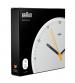 Braun BC26W Classic Analogue Wall Clock with Silent Sweep Movement - White