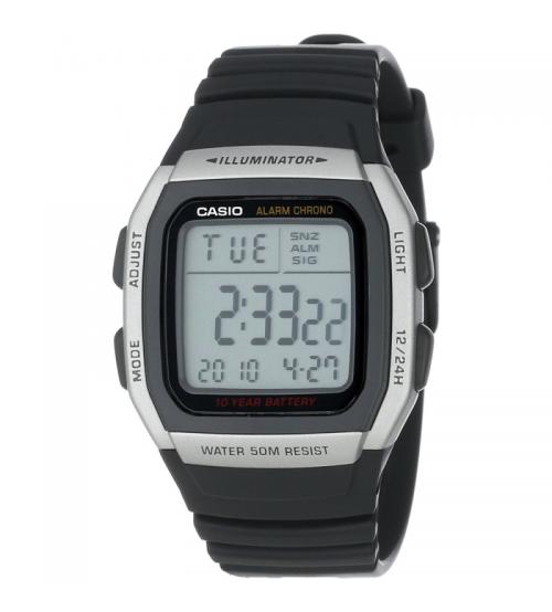 Casio W-96H-1AVES Digital Watch with Extended Battery Life Timer