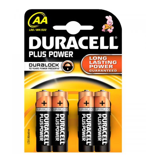 Duracell MN1500PLUS-B4 Duracell Plus Alkaline Battery AA Size