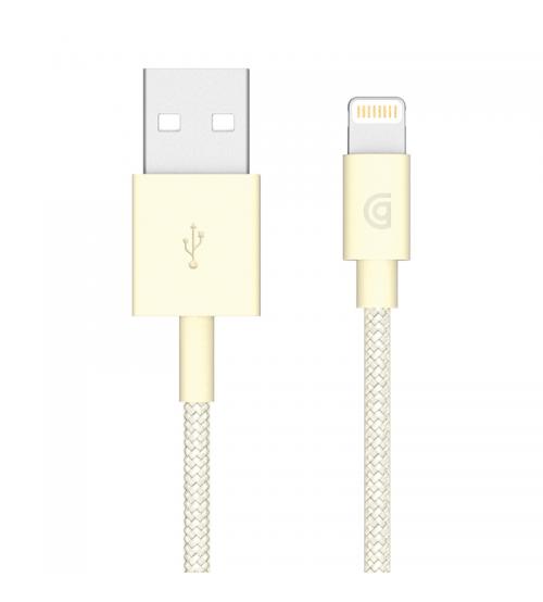 Griffin GP-002-GLD Charge/Sync Braided Cable with Lightning Connector 1M - Gold