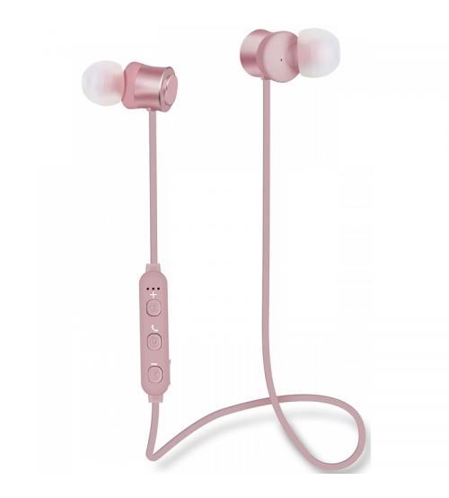 Groov-e GVBT1200RG Metal Buds Wireless Bluetooth Earphones - Rose Gold