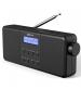 Groov-e GVDR07BK Vienna Rechargeable Stereo DAB/FM Digital Radio with Bluetooth - Black