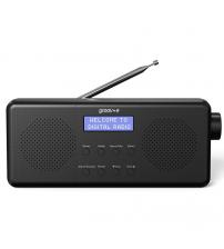 Groov-e GVDR07BK Vienna Rechargeable Stereo DAB/FM Digital Radio with Bluetooth - Black