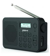 Groov-e GVDR10BK Madrid Rechargeable DAB Radio with Bluetooth