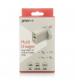 Groov-e GVMA113WE USB-C & USB-A Mains Charger 20W with Worldwide Travel Adaptors - White