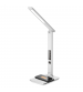 Groov-e GVWC04WE Ares Desk LED Lamp with Wireless Charging Pad & Clock - White