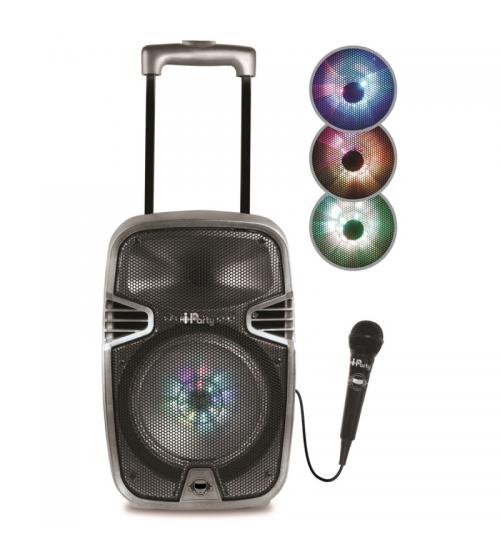 Lexibook K8250 Bluetooth Light Trolley Speaker with Karaoke