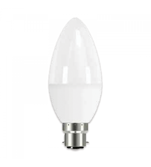 Linx LX0014 C37 Candle Opal B22 6W 520LMS LED Bulb White - Daylight