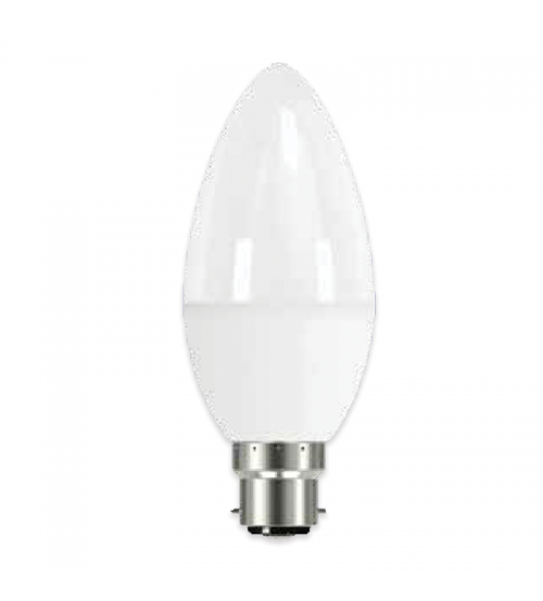 Linx LX0040 C37 Candle Opal B22 7W 570LMS LED Bulb White - Warm White