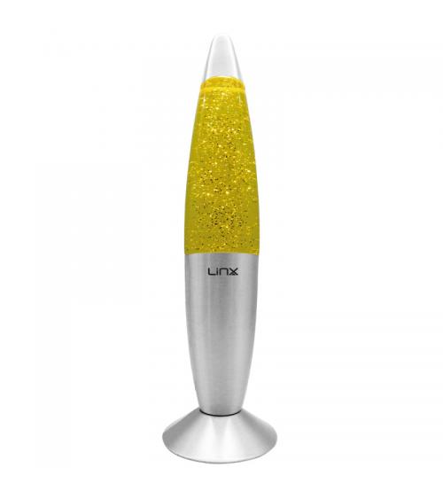 Linx LXGL-695788 16" Glitter Lava Lamp - Gold