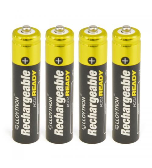 Lloytron B008LL NIMH AccuReady Battery AAA 550mAh Ready to Use - 4 Pack