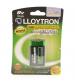 Lloytron B018 Rechargeable PP3 9V Ni-MH Batteries 250mAh