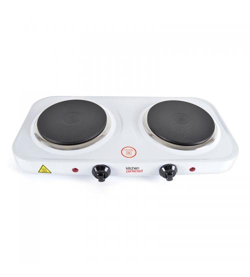 Lloytron E4202WH Kitchen Perfected 2000W Double Hot Plate