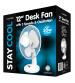 Lloytron F1011WH 12 Inch Desk Fan