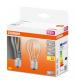 Osram LV330191 LED 60W E27 Filament Clear Glass GLS ES Bulb - Twin Pack