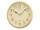 Seiko QXA001G Quartz Wall Clock with Arabic Numerals - Gold