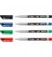 Stabilo 156/4 Write-4-all Permanent Marker Pen Fine - Blue, Red, Green, Black