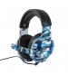 Vybe VYCH02 Camo Wired Gaming Headset with LED Lights - Marine Blue