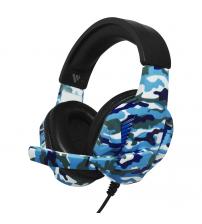 Vybe VYCH02 Camo Wired Gaming Headset with LED Lights - Marine Blue