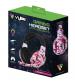 Vybe VYCH05 Camo Wired Gaming Headset with LED Lights - Diva Pink